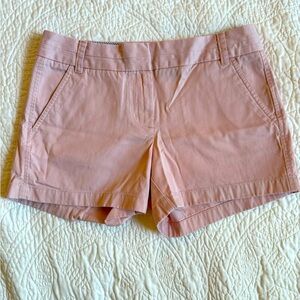 J Crew Chino shorts in pink size 6